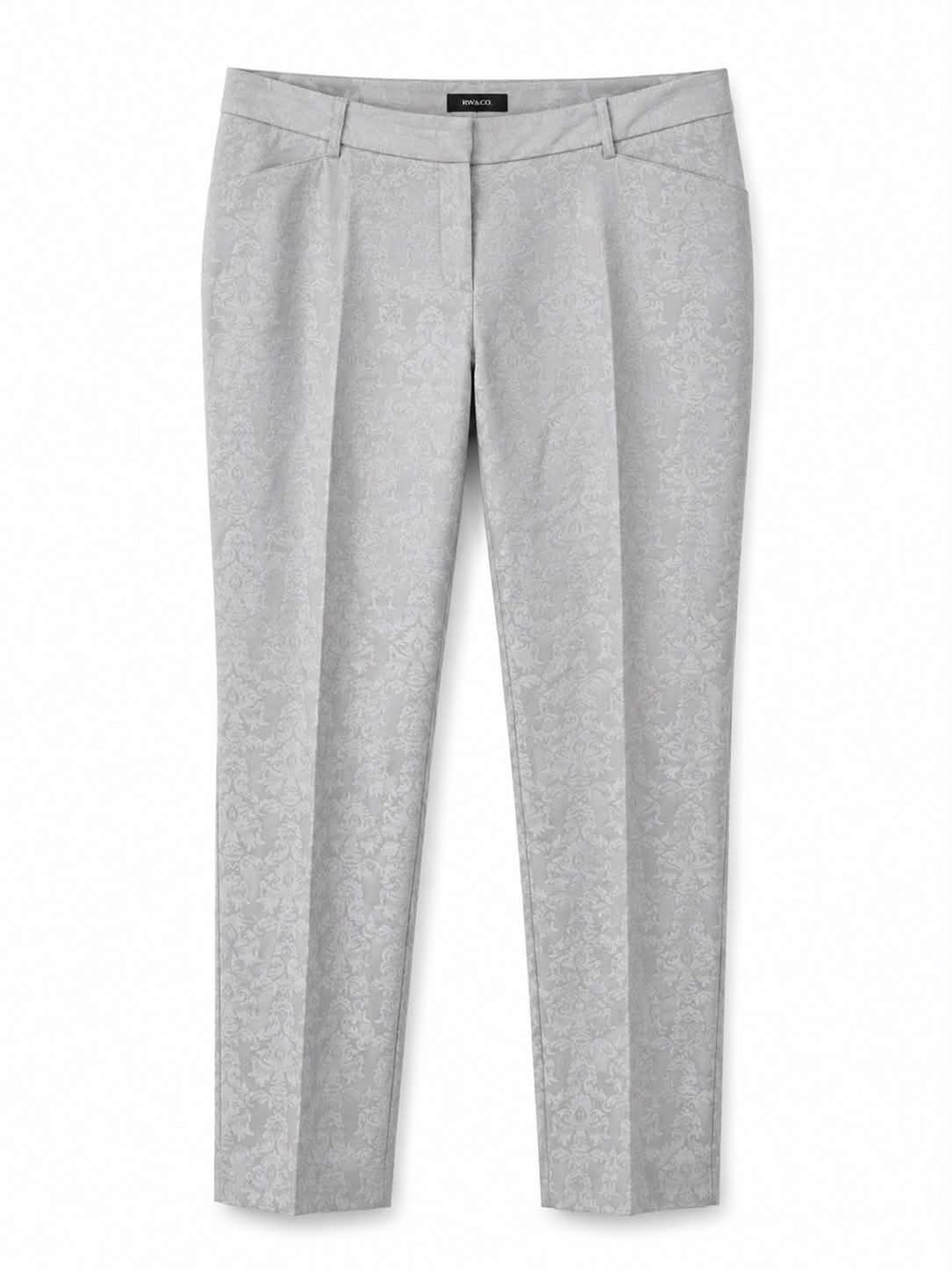 RW&CO. Light Gray Cropped Slim Fit Dress Pants – Size 14 GUC